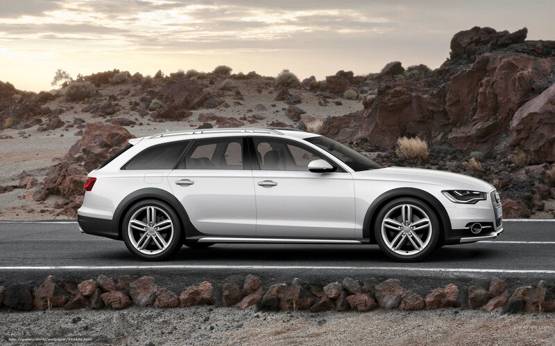 white audi station wagon
