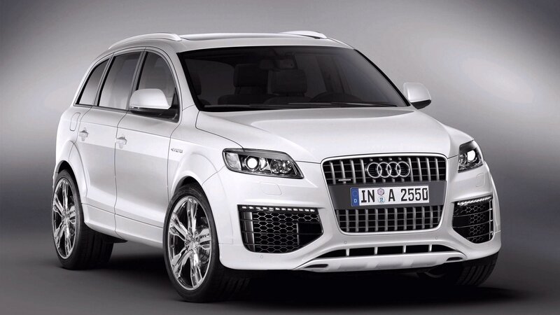 white audi suv