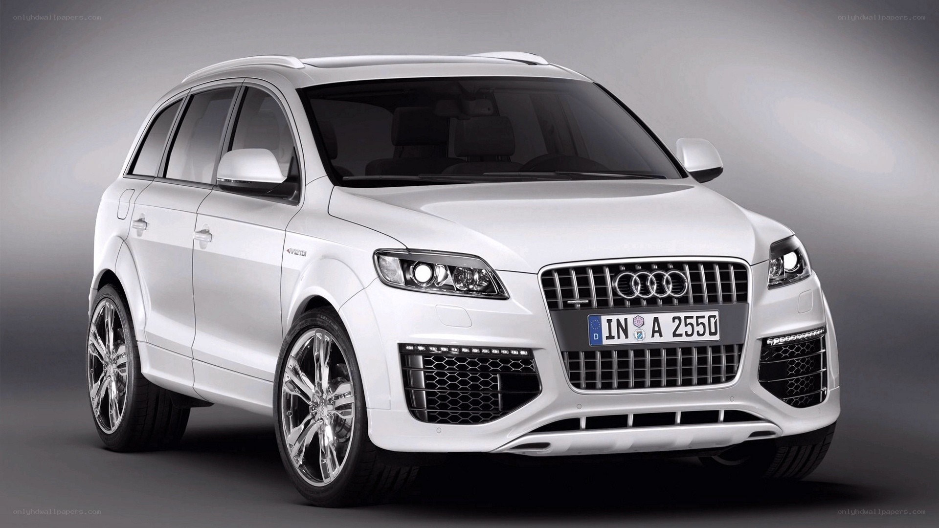 white audi suv
