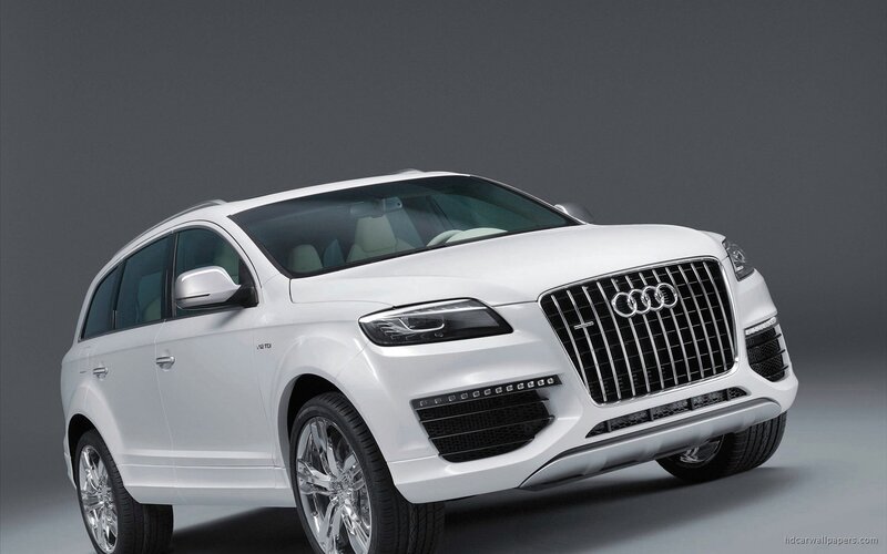 white audi suv