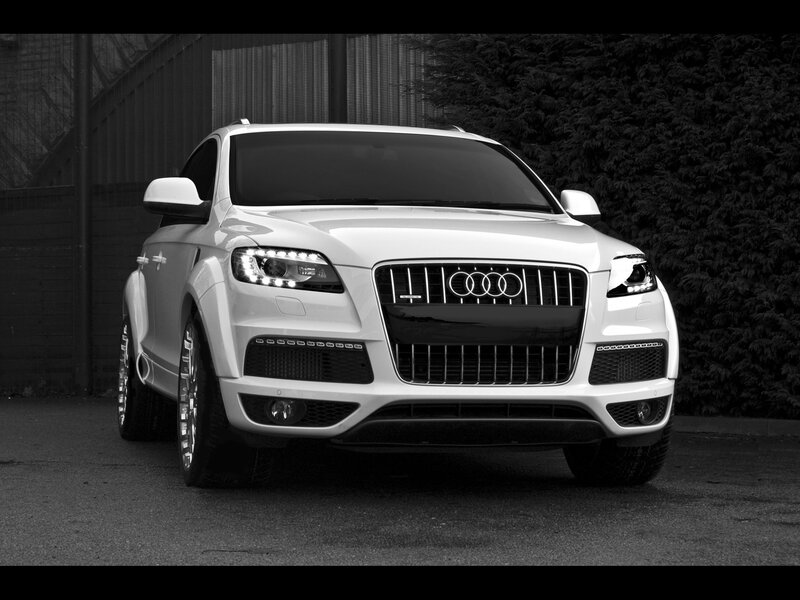 White Audi Suv — Black
