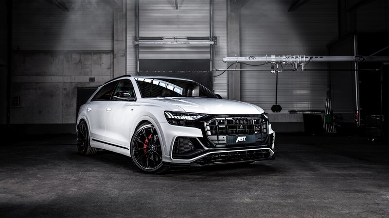 White Audi Suv — Dramatic, Photograph, Car