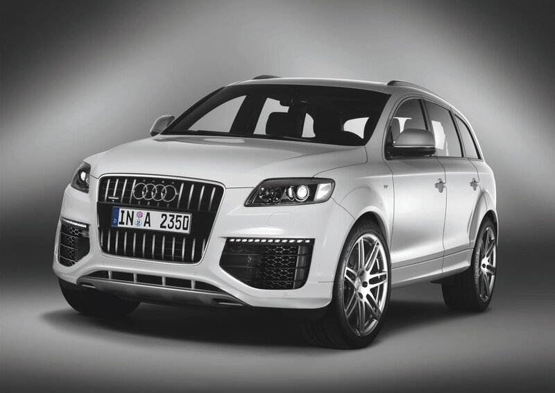 White Audi Suv — Dramatic