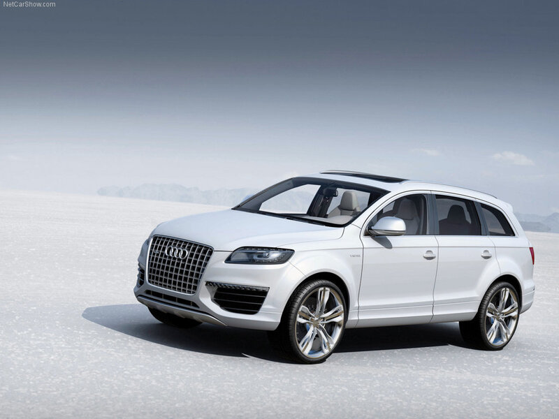 White Audi Suv — Serene, Photograph, Desert