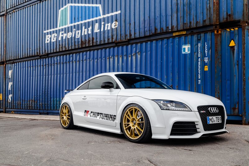White Audi Tt Car — Industrial, Afternoon