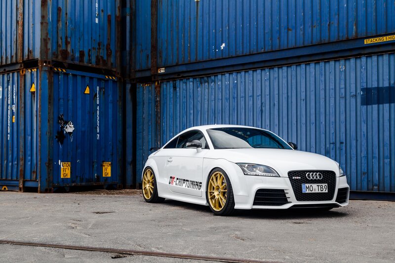 White Audi Tt Car — Industrial, Photograph