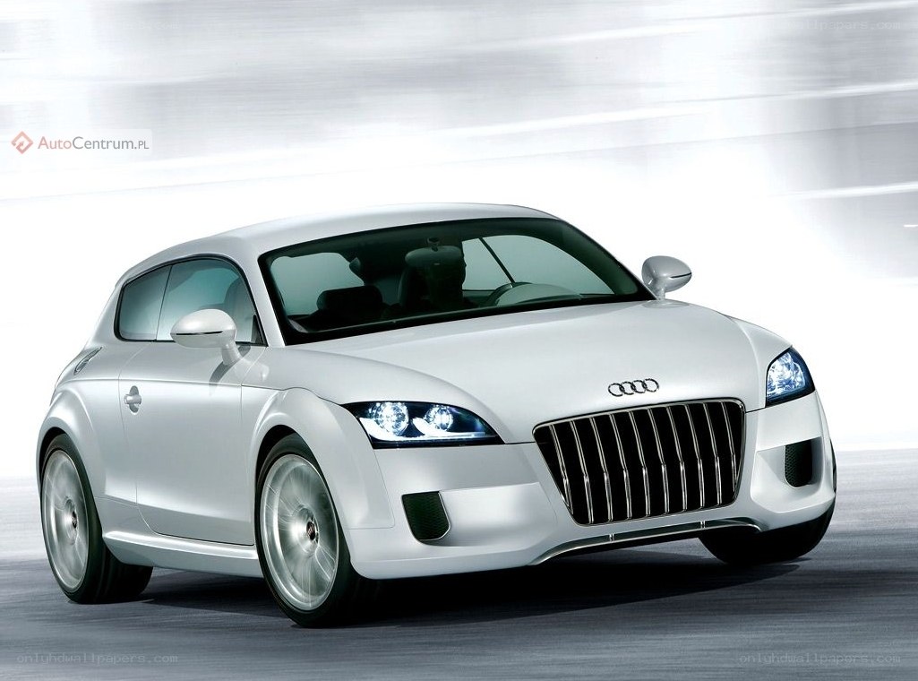 White Audi TT Concept car