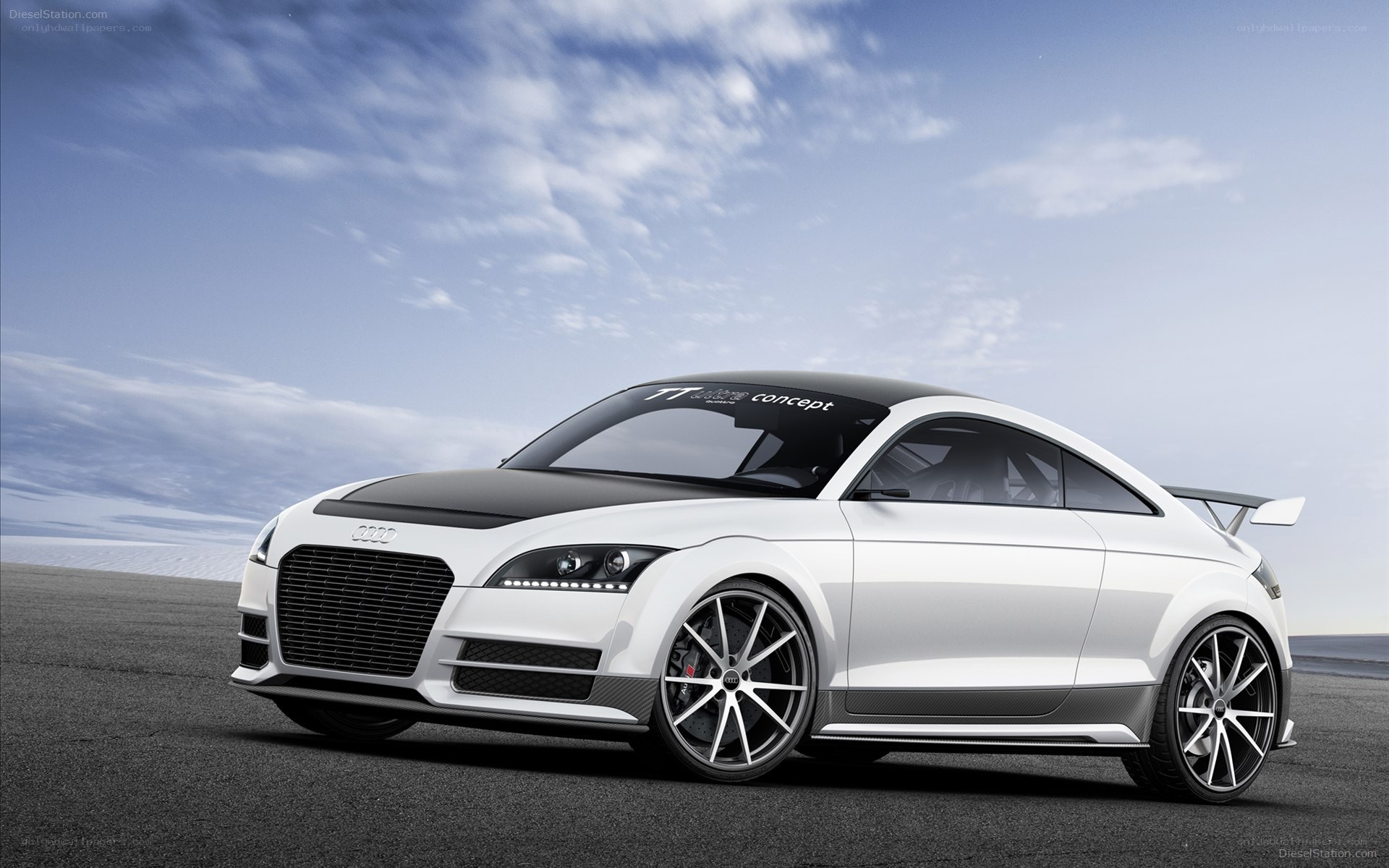 White Audi TT Concept car
