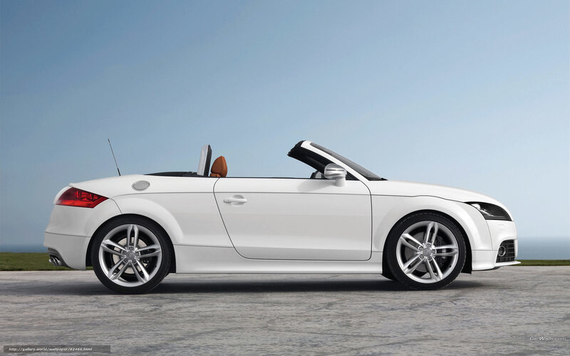 white audi tt convertible