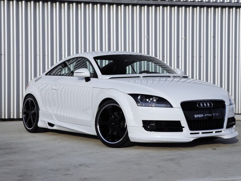 white audi tt coupe