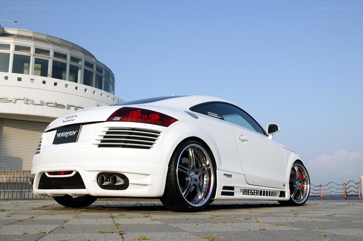 white audi tt coupe