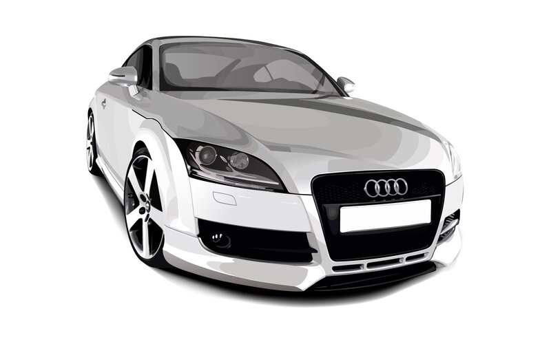 White Audi Tt Coupe — Clean