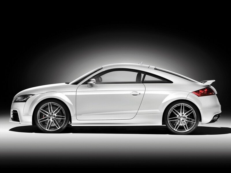 White Audi Tt Coupe — Dramatic, Photograph, Car, Wheels, Side Mirror