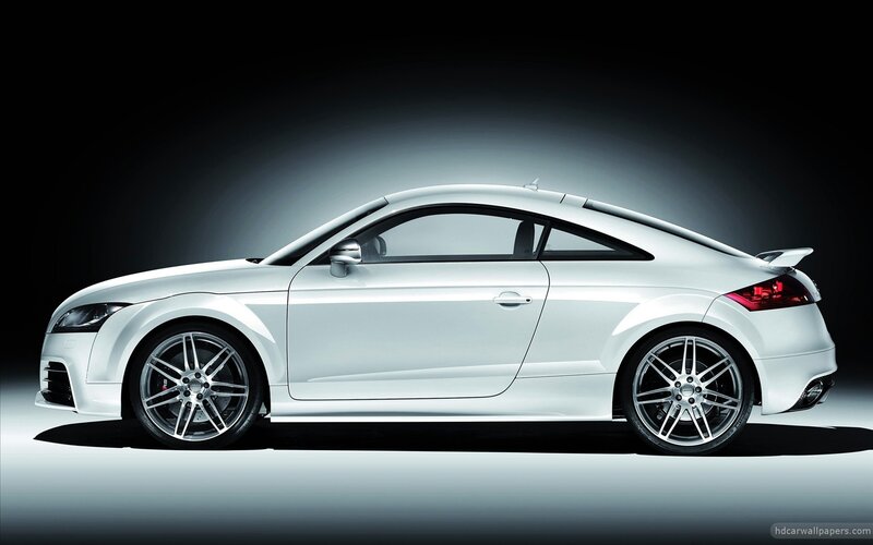 White Audi Tt Coupe — Dramatic, Photograph