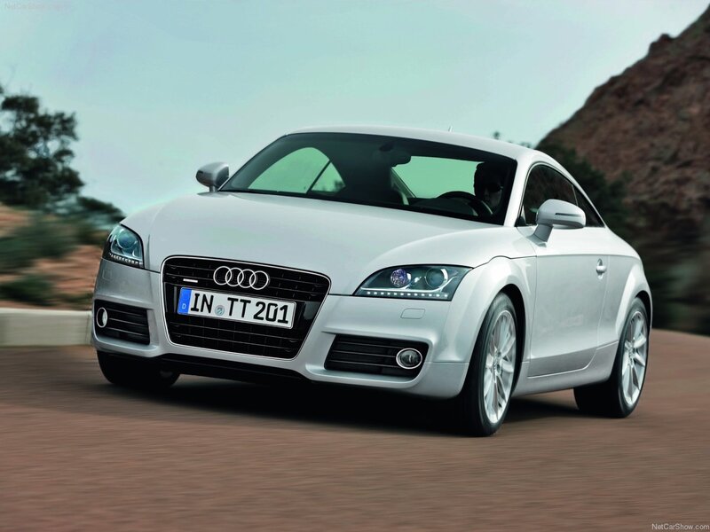 White Audi Tt Coupe — Silver