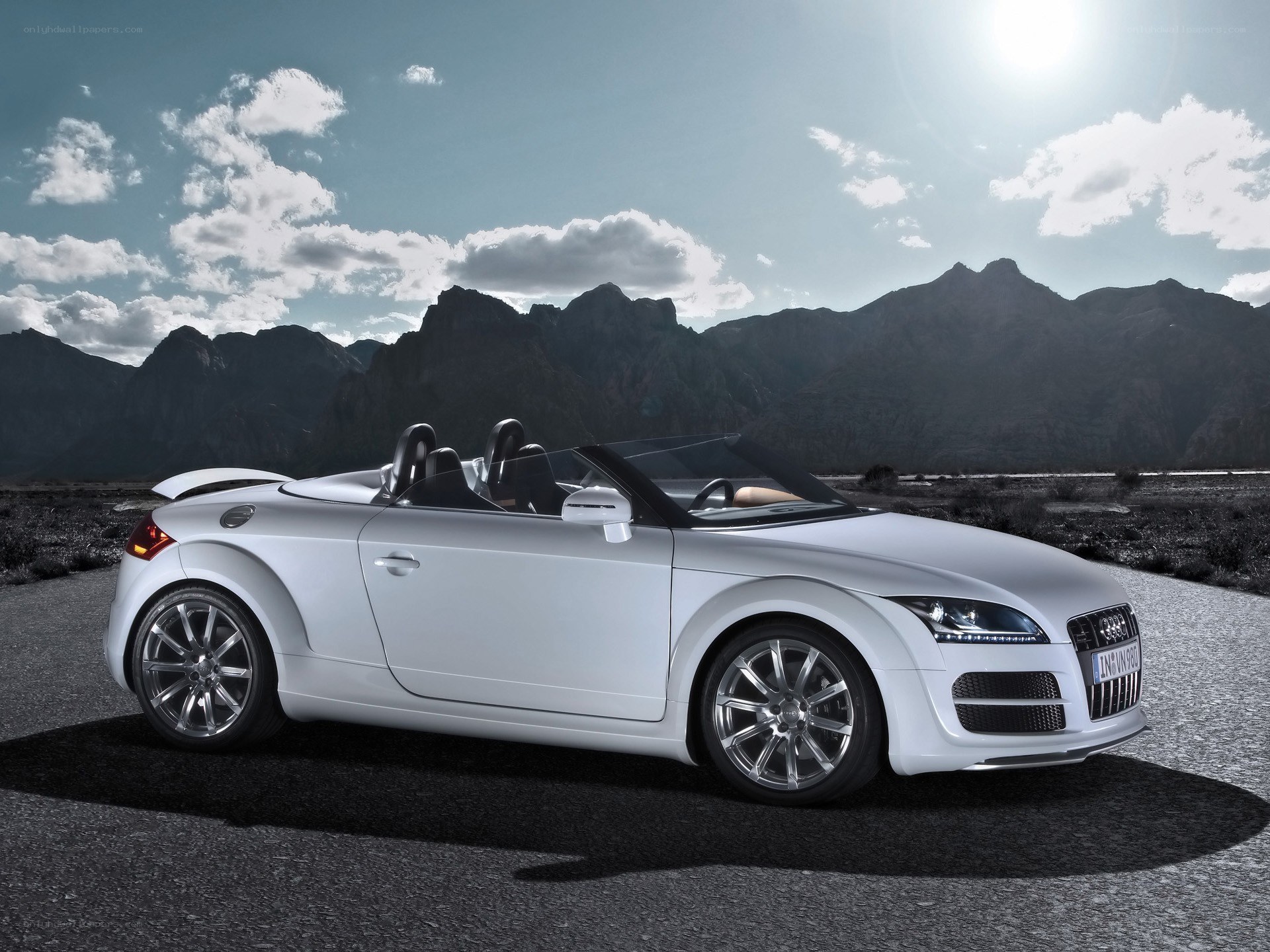 White Audi TT Roadster