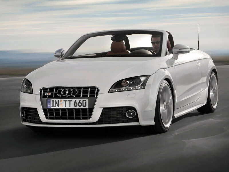 White Audi TT Roadster