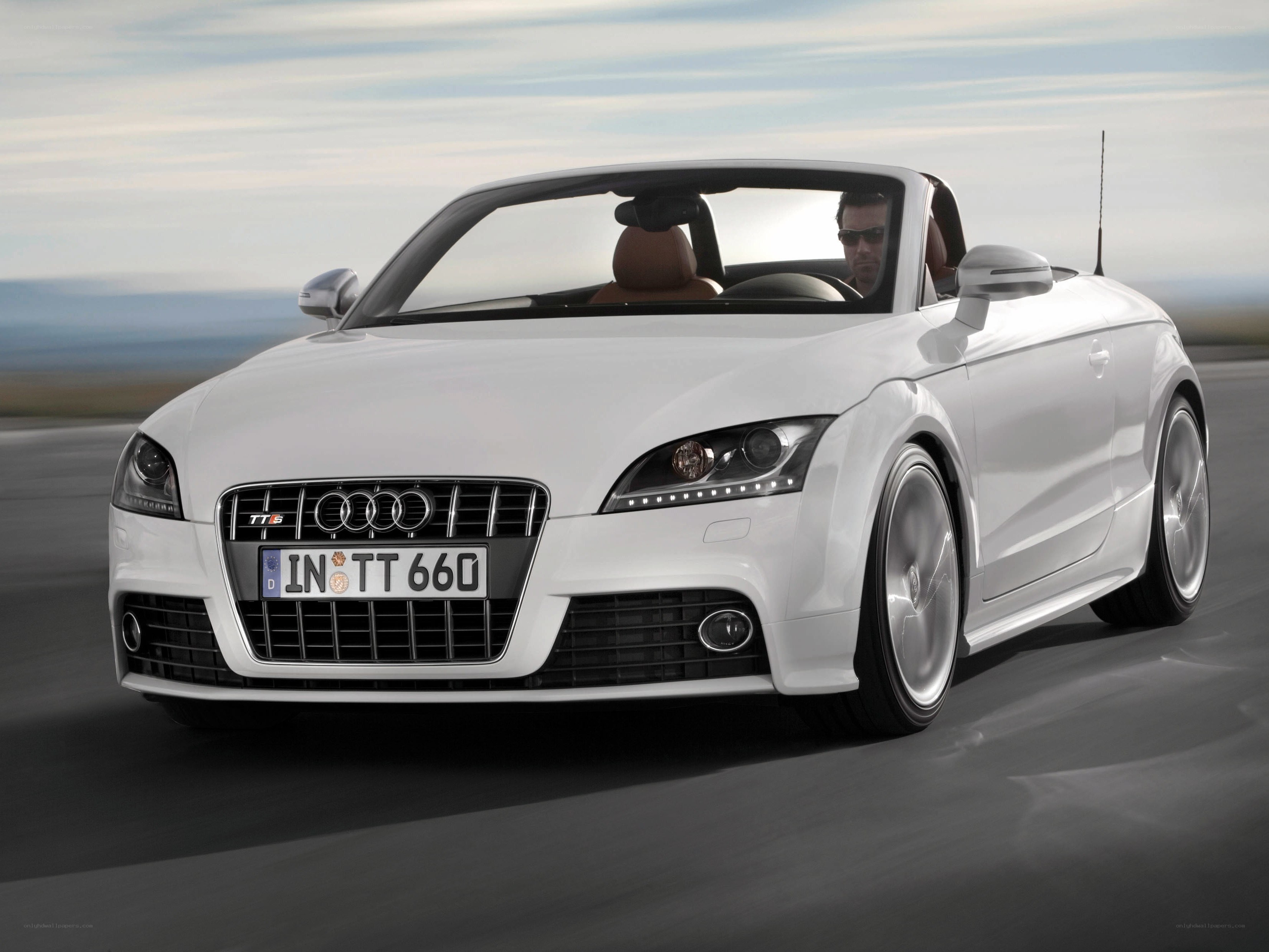 White Audi TT Roadster