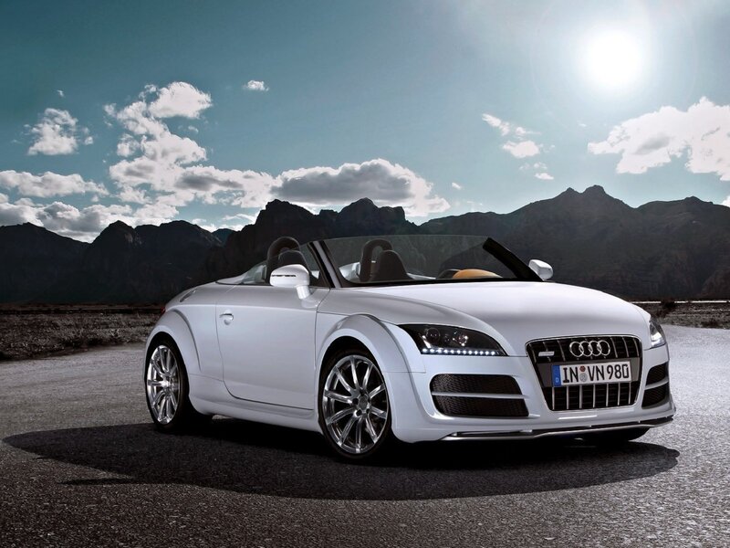 White Audi TT Roadster