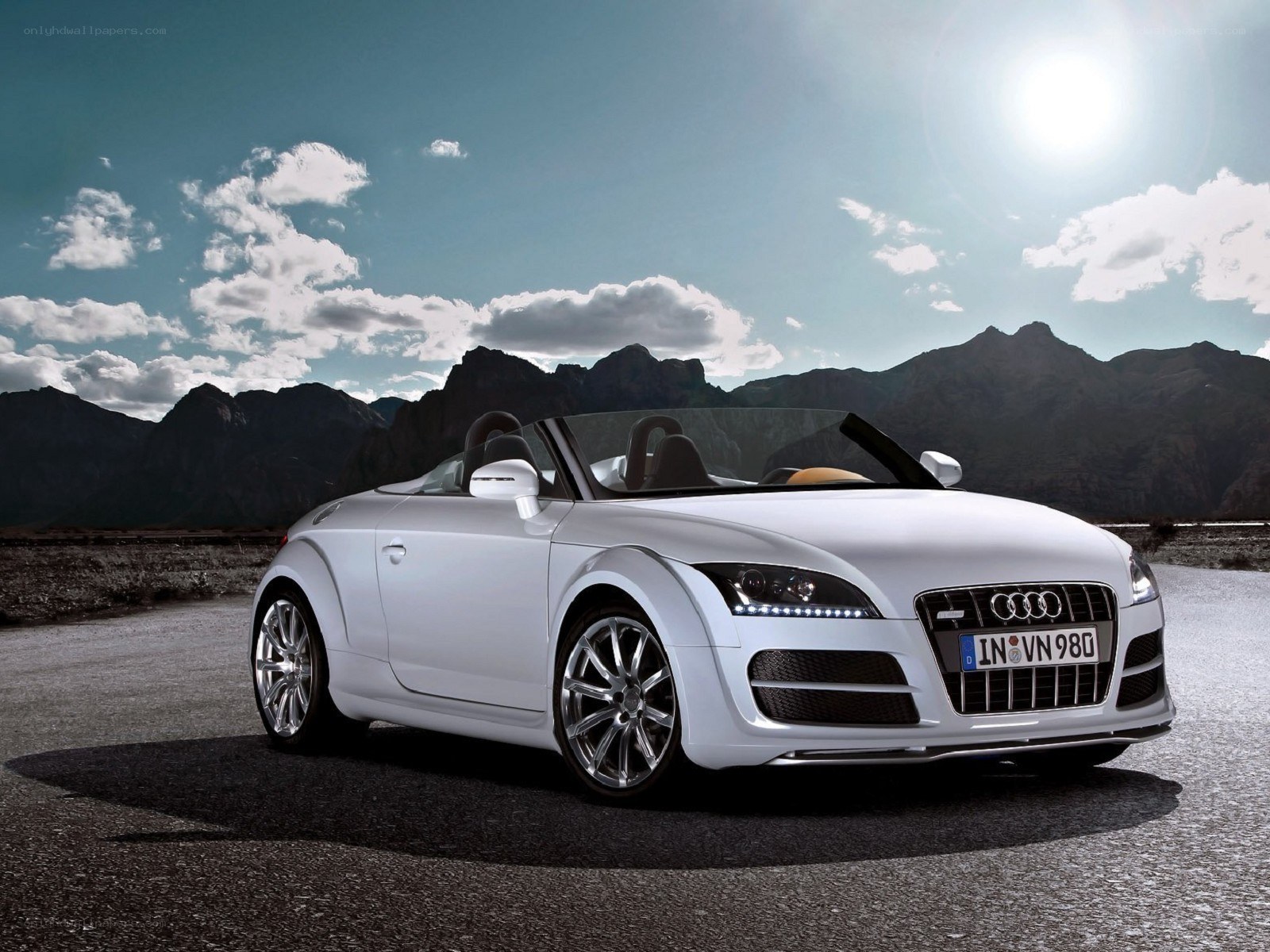 White Audi TT Roadster