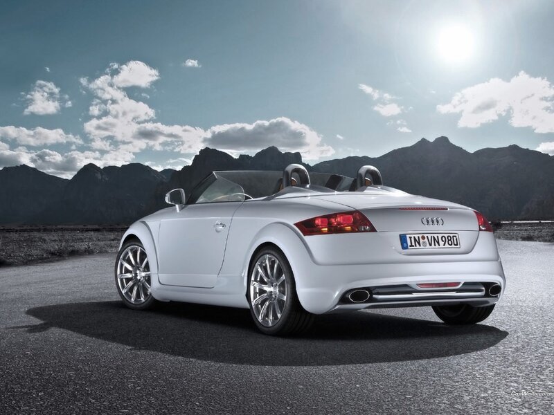 White Audi TT Roadster