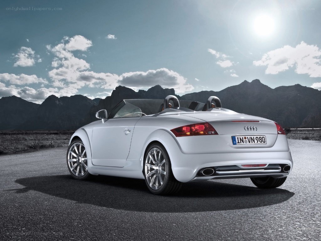 White Audi TT Roadster