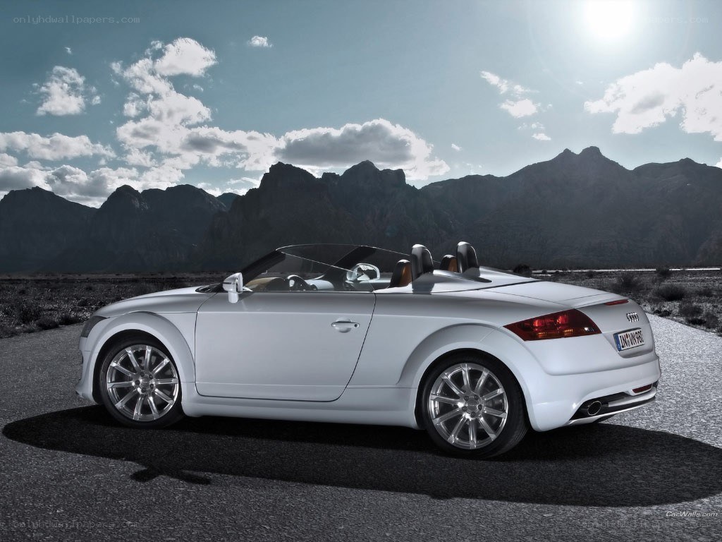 White Audi TT Roadster