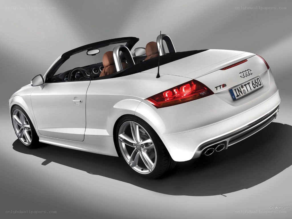 white audi tt roadster