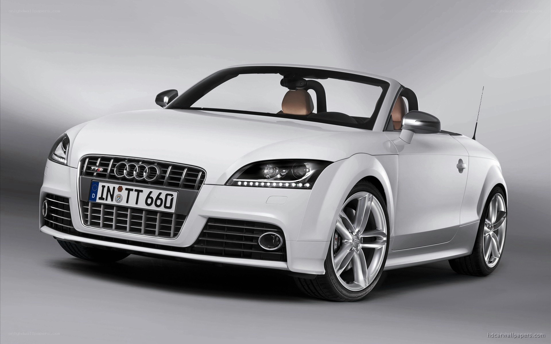white audi tt roadster