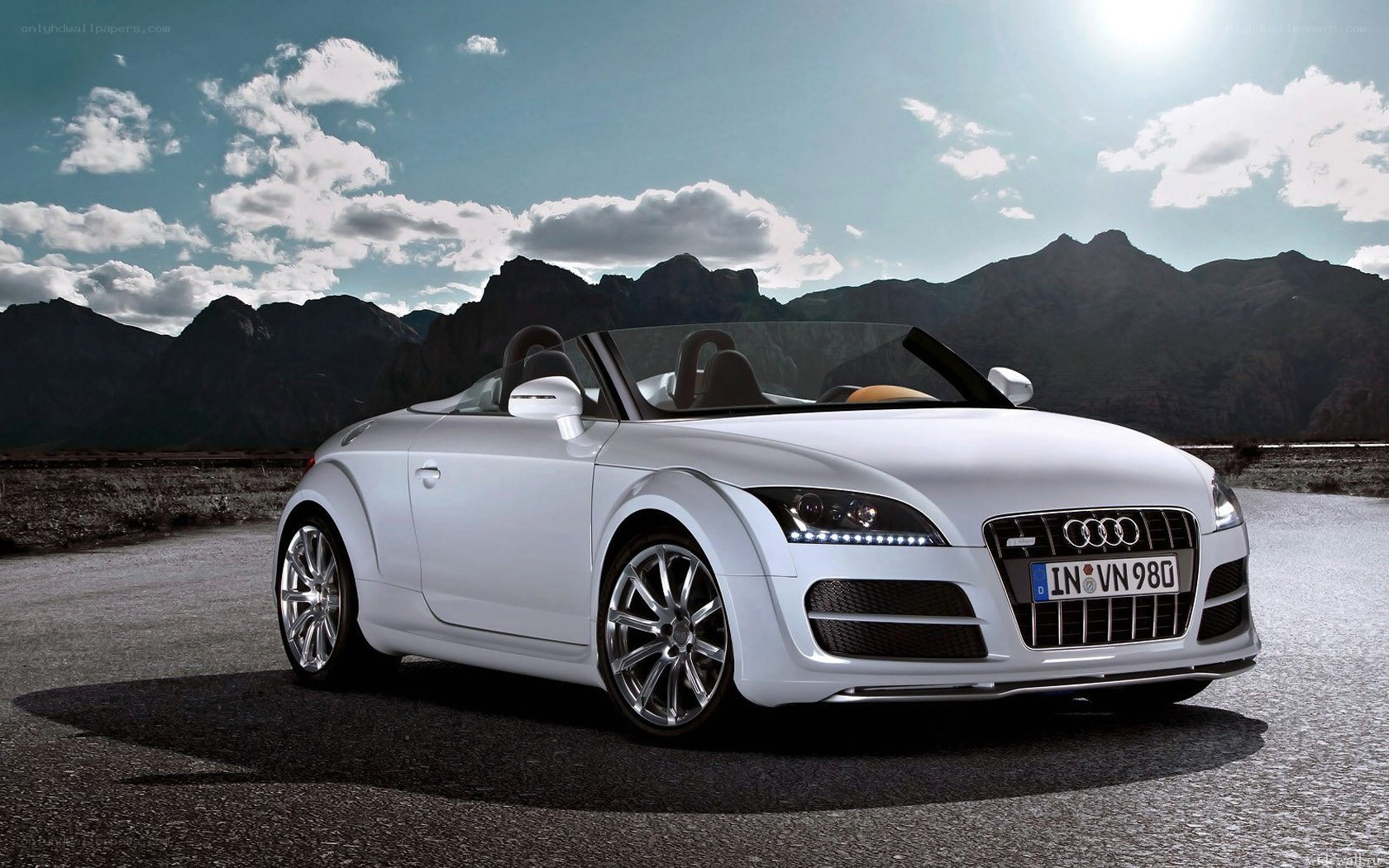 White Audi TT Roadster
