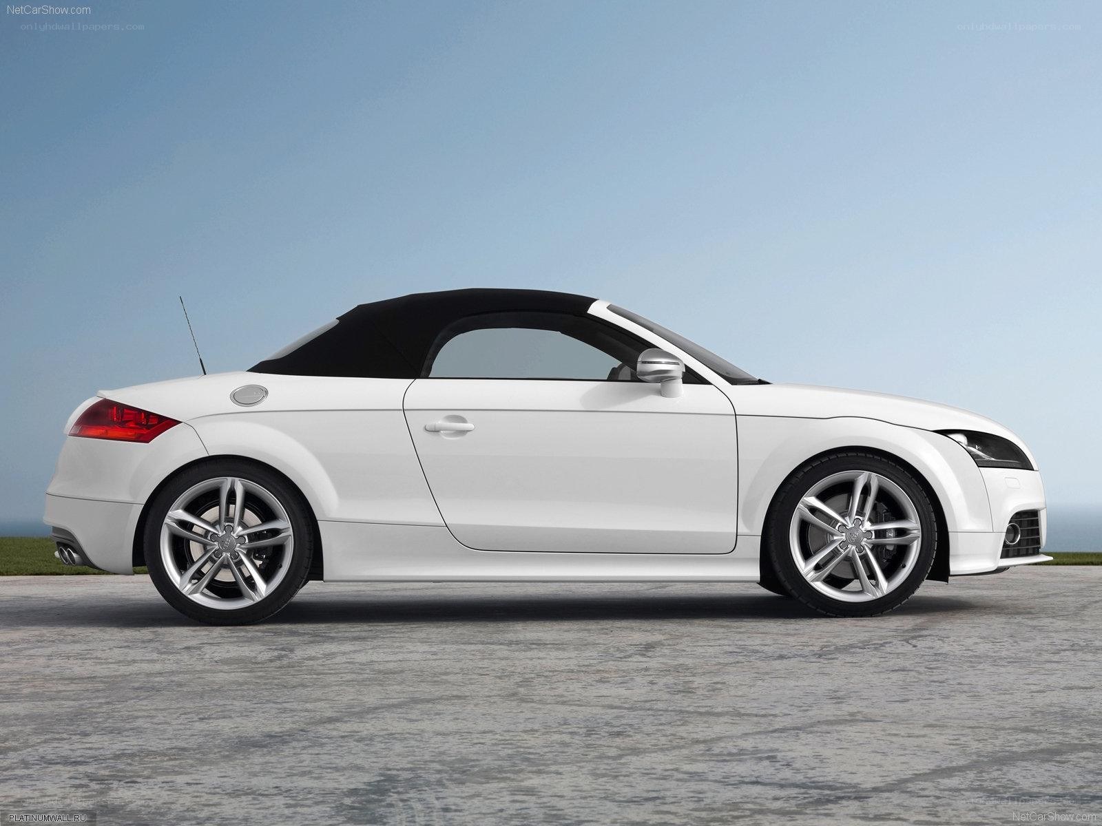 white audi tt roadster