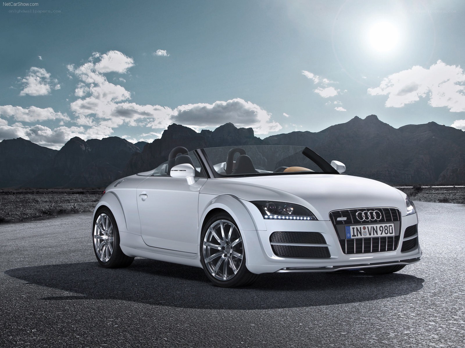 White Audi TT Roadster