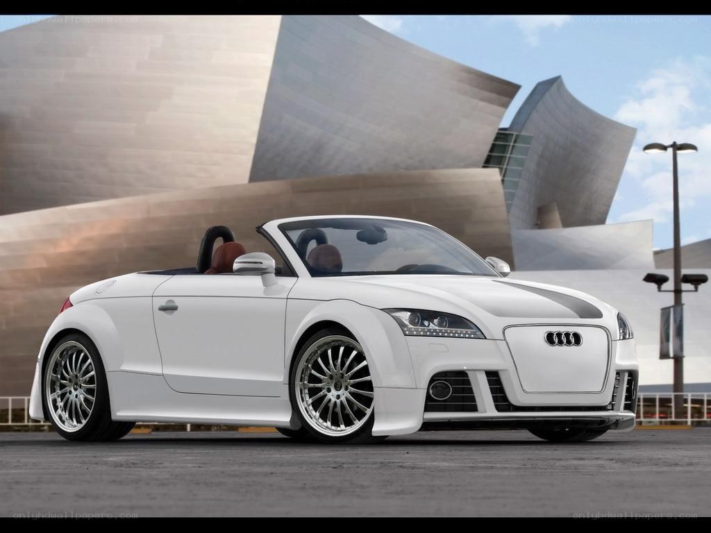 White Audi TT Roadster
