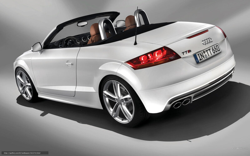 White Audi Tt Roadster — Dramatic