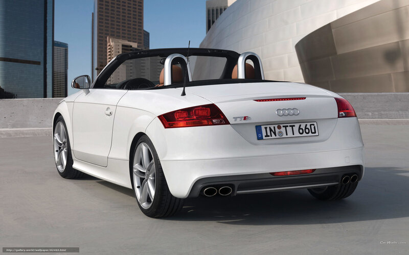 White Audi Tt Roadster — Modern, Afternoon
