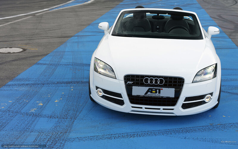 White Audi Tt Roadster — Neutral, Photograph
