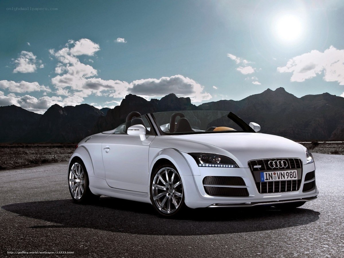 White Audi TT Roadster