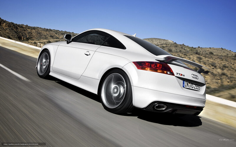 White Audi Tt Rs Car — Dynamic, Afternoon