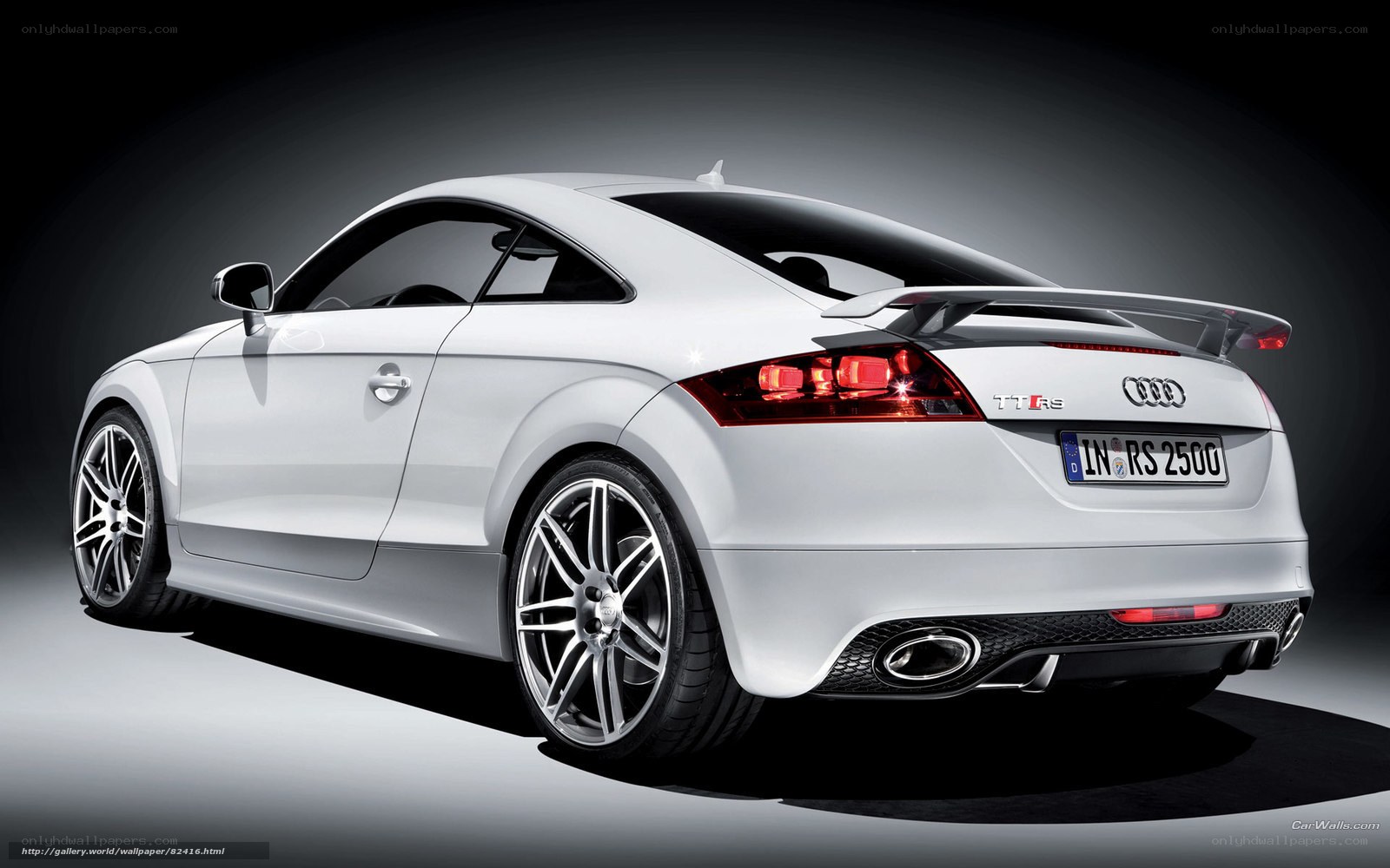 white audi tt rs coupe