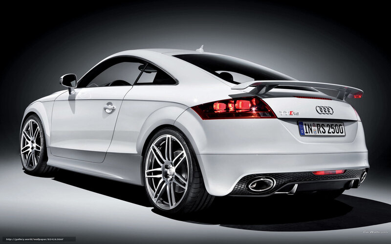 White Audi Tt Rs Coupe — Dramatic