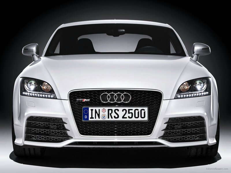 White Audi Tt Rs — Dramatic, Photograph, Car