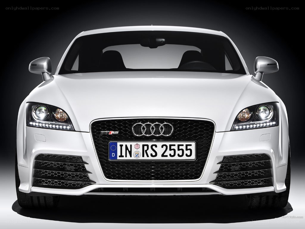 white audi tt rs front view