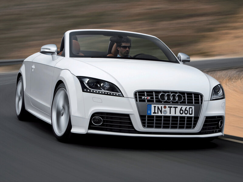 White Audi Tt S Roadster