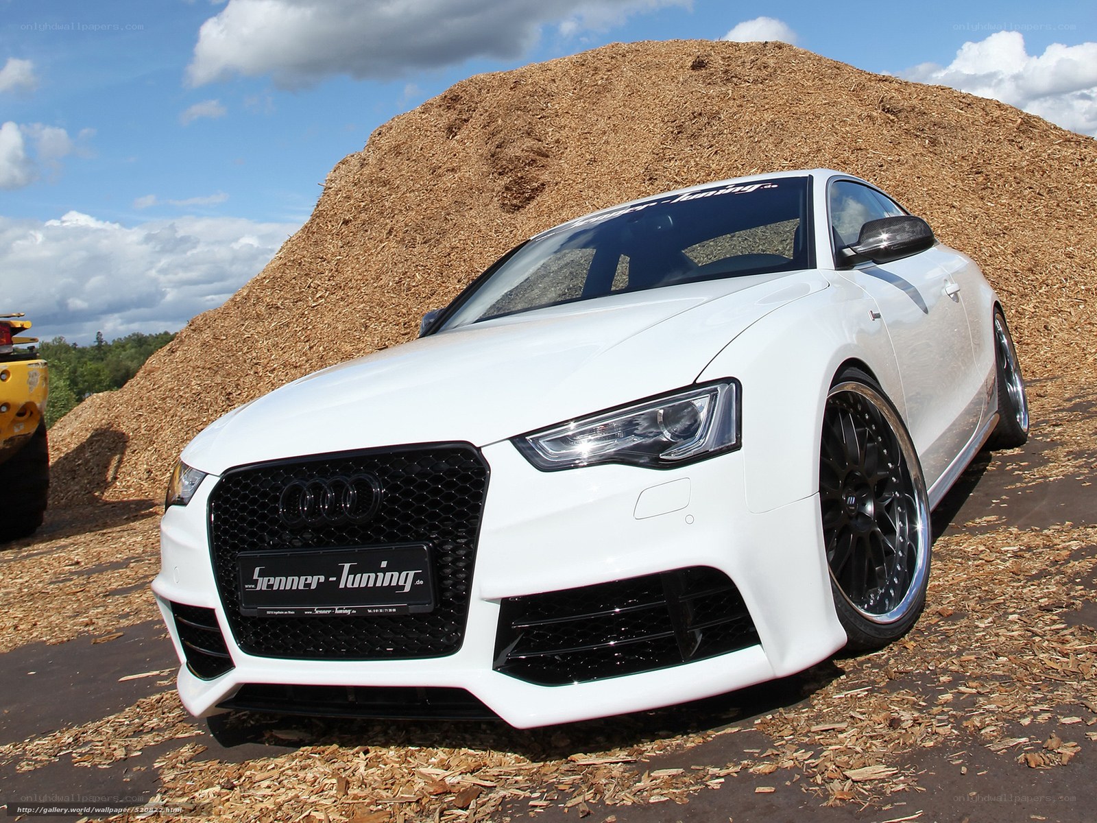 White Audi with Senner Tuning