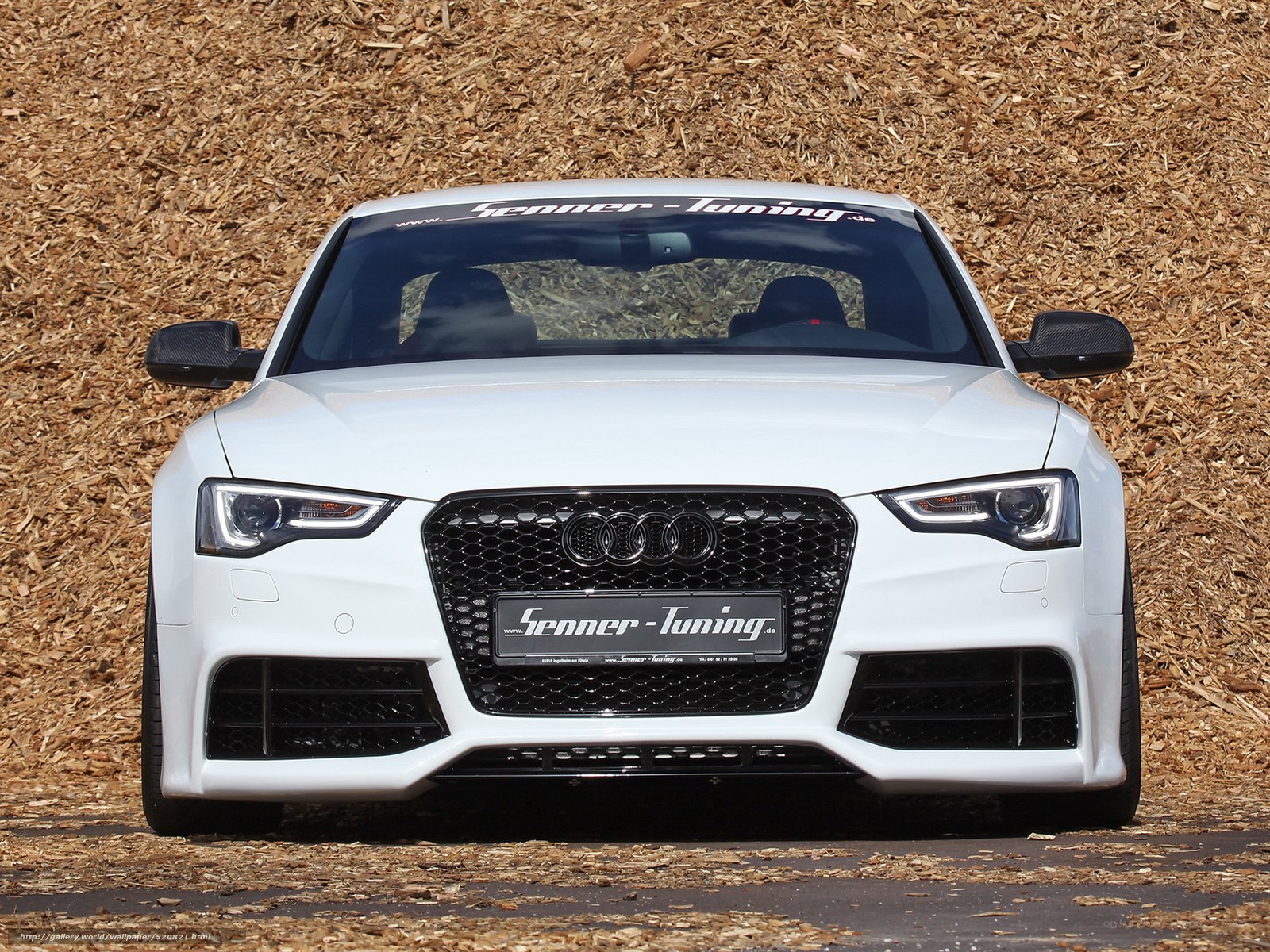 White Audi with Senner Tuning