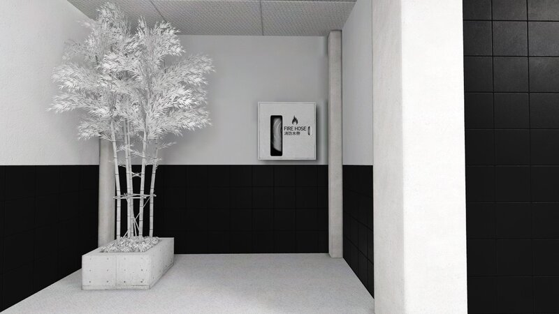 White Bamboo Plant in Planter