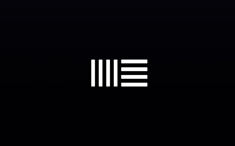 White Bars on Black Background