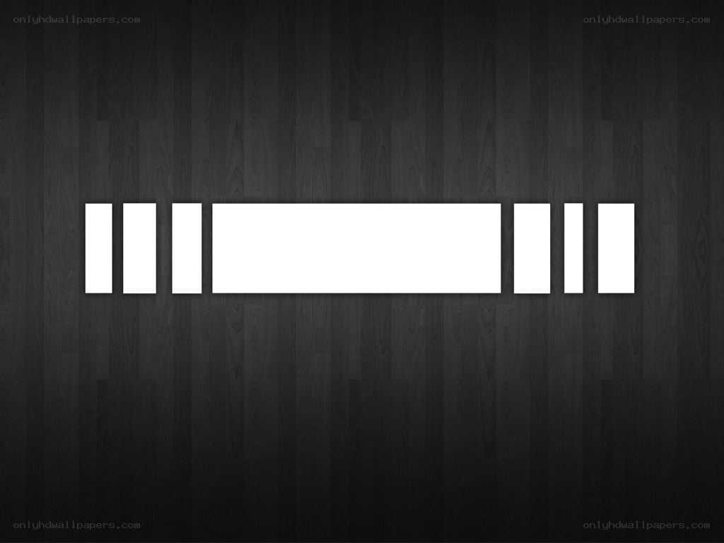 white bars on dark wood