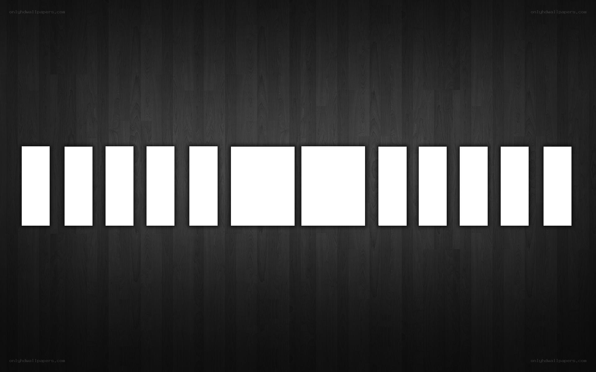 white bars on dark wood