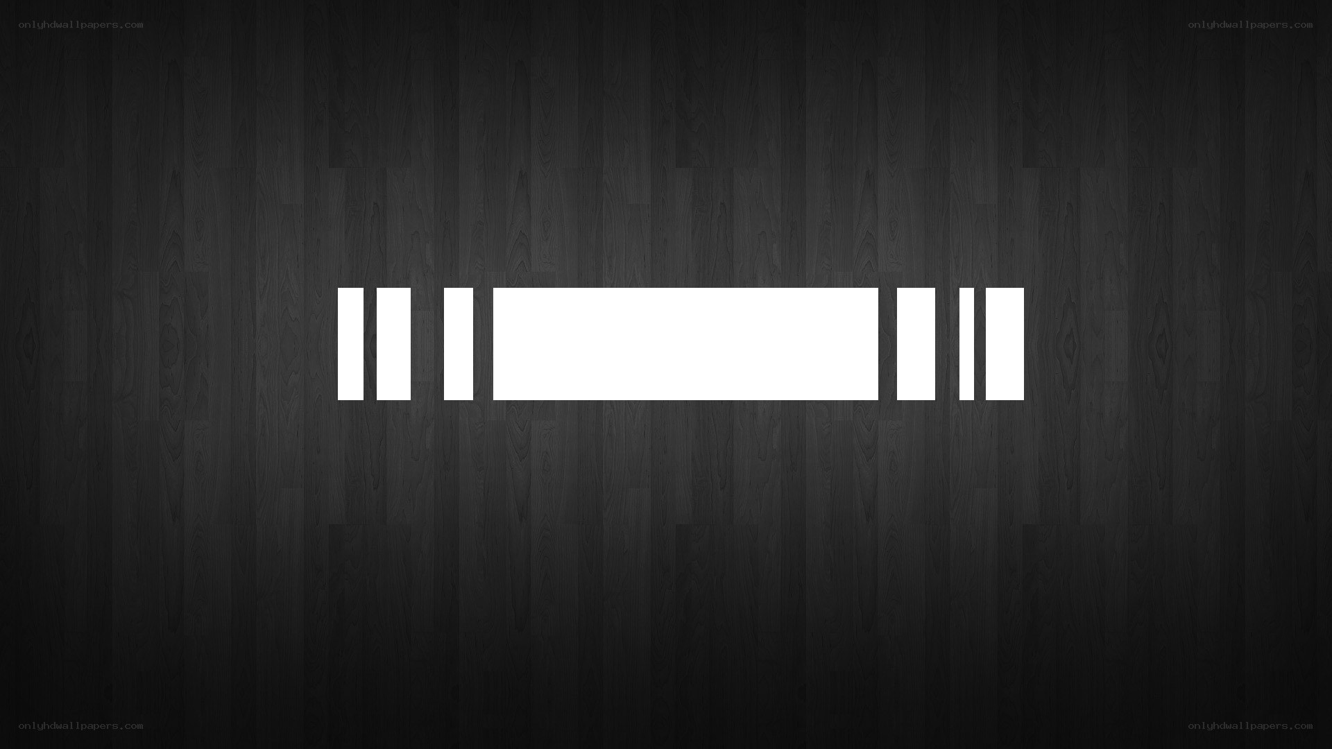 white bars on dark wood